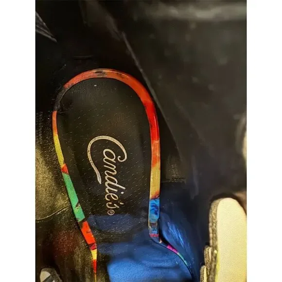 Candie's Women's Multicolor Gladiator Lace-up Stiletto Heels Size 10 - Picture 12 of 14